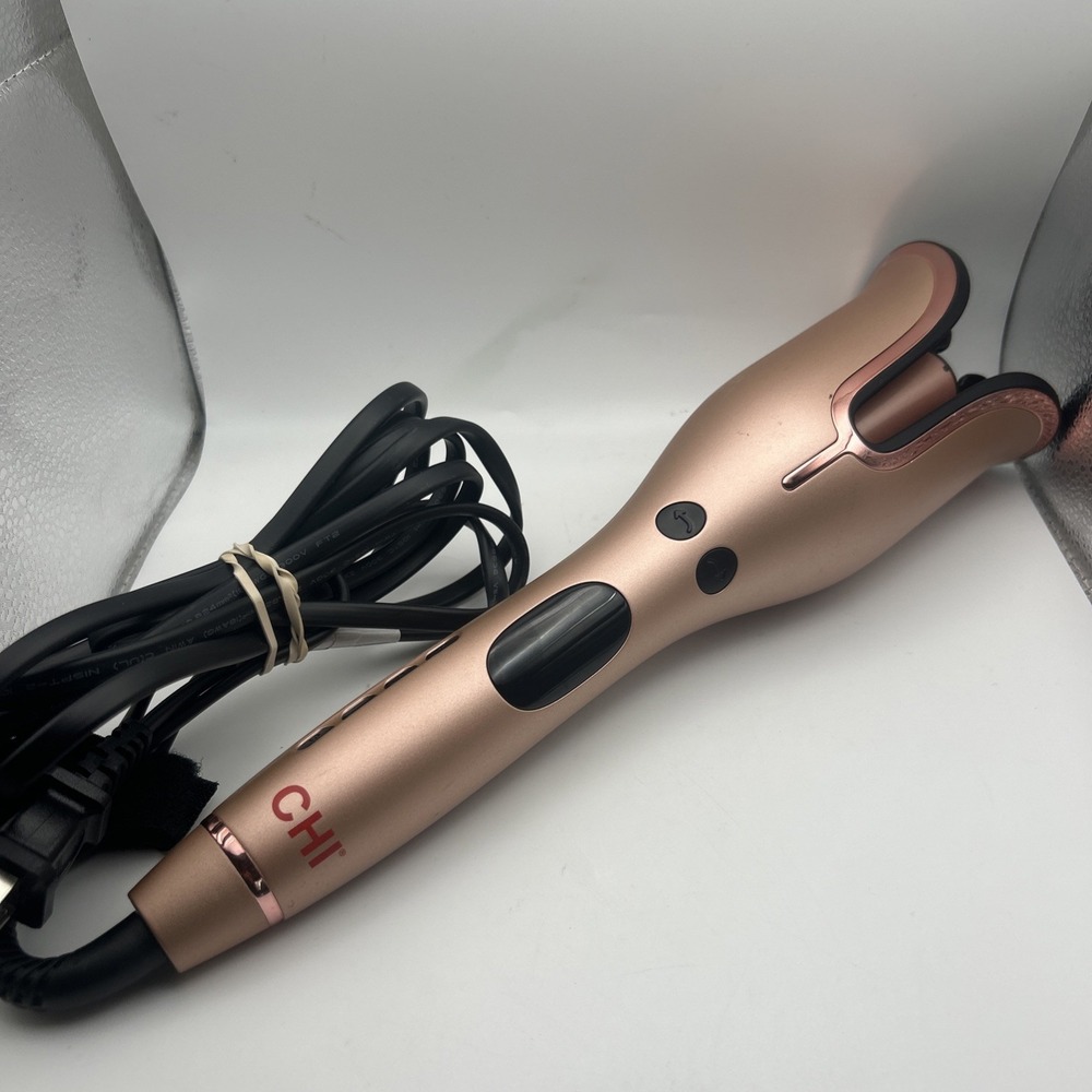 CHI CA2348 Rose Gold Spin N Curl Corded Electric Ceramic Rotating Hair Curler